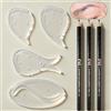 Rasmet Hairstroke Brow Mapping Ruler - Sagoma riutilizzabile in acrilico per sopracciglia ed eyeliner, guida al disegno rapido in 1 minuto per archi precisi e un design delle sopracciglia ordinato (Kit-2)