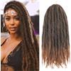 XIIMENALU Marley Twist Braiding Hair Afro Kinky Curly Marley Twist Crochet Hair Marley Twist Hair Long Cuban Twist Hair Marley Hair Extensions Synthetic Crochet Braids (T30#, 18inch/3packs)