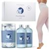 Venthura - Kit 5 Trattamenti Anticellulite Professionale al Sale del Mar Morto - Pantacollant Anticellulite Drenante e Liquido Ricarica Soluzione Shape - 5 Pantacartene in Omaggio