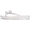 Fitflop Iqushion Glitz-Bow Flip-Flops, Infradito Donna, Bianco Urbano, 41 EU