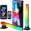 HOTUT Smart LED Light Bars,2 Articoli Barre LED RGB con Telecomando,Gaming Retroilluminazione Intelligente per Esterni, Giardino,Feste PC, TV, Sala Giochi e Case Copmuter