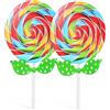 OFFSCH Lecca lecca lecca-lecca a mano finto matrimonio gigante scena-lecca lecca ornamento lollipop bambino carta rivestita artificiale