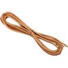 PATIKIL Cordino in Pelle Intrecciata Rotonda, 5mm Cordoncino in Pelle Piatto Piegata Corda di Cuoio per Artigianato, Creazione Gioielli, Collane, Bracciali, Marrone(4ft)