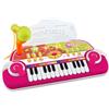 Bontempi | MiniMelody: Tastiera Giocattolo Elettronica a 24 Tasti con Microfono per Piccoli Musicisti, Rosa, 333x222x125 mm