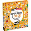 HEADU - Scuola Stickers Numeri Forme e Colori - Oltre 150 Adesivi Riutilizzabili | Impara Numeri Forme e Colori con gli Stickers Stacca-Attacca, Giochi Educativi Bambini 3-6 Anni, Regalo Natale Pasqua