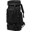 Kabxhueo Zaino Trekking Grande 60 litri - 80L Zaino da Campeggio Tattico Militare Zaini da Escursionismo Impermeabile per Uomo Donna per Viaggio Outdoor, Montagna, Pesca, Caccia