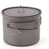 TOAKS - Tazza in Puro Titanio, Ultraleggera, con Coperchio e Manico Pieghevole, 900ml ，Small