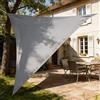 HAIKUS Tenda a Vela Impermeabile Triangolare 5x5x5 m, Protezione Raggi UV 98%, Vela Ombreggiante Triangolo 5x5 x5m, Telo Tenda da Sole per Esterno Giardino Terrazzo, Grigia Scura