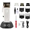 Stylecraft Saber 2.0 Clipper Professionale, Tagliacapelli Uomo con Motore Brushless EON, Lama Regolabile, 120 Min di Autonomia senza Fili, Corpo in Metallo, Cavo USB Tipo-C (Bianco)