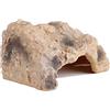 Grekywin Nascondiglio di roccia artificiale per rettili, grotta in resina, dimensioni 7,2 cm x 3 cm, habitat per drago barbuto, tartarughe, lucertole, serpenti, granchi, gechi, leopardi, ragni