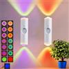 Lcxecnw Luce notturna portatile da parete, lampada da parete magnetica a LED ricaricabile tramite USB, luce notturna con sensore di movimento, lampada da parete a 7 colori, alimentata a batteria, per corridoi