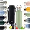 Blumtal thermos 750ml - bottiglia a doppia parete in acciaio inox 750ml - bottiglia isolata 750ml priva di BPA - bottiglia in acciaio inox 750ml - Verde chiaro