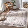 TOPICK Area Tappeto per soggiorno vintage con motivi floreali antiscivolo pieghevole sottile lavabile runner pavimentazione per interni ufficio camera da letto cucina 120x180cm marrone