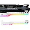 EZDIY-FAB GPU Holder Brace Supporto Della Scheda Grafica GPU Supporto Della Scheda Video con 5V 3 pin ARGB LED,Video Card Sag Holder/Holster Bracket Support RX6700,RTX3090-309EZ-Bianco