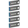 Gigastone 【GIGASTONE】USB 256GB Confezione da 5, Z70 USB 3.2 Gen 1 Flash Drive, Affidabile per PC e Mac, Metallo Impermeabile, Mini e Robusto, compatibile con interfaccia USB 2.0/3.0/3.1