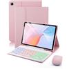 MicroTunk Per Samsung Galaxy Tab A7 (2022/2020) 10.4 Pollici Cover Con Wireless Bluetooth Retroilluminati Tastiera Italiano (QWERTY) e Mouse Custodia Protettiva Design Backlit Keyboard Case