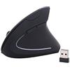 ELLENNE MOUSE VERTICALE WIRELESS ERGONOMICO POLSO TUNNEL CARPALE NERO