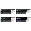 HP Set di 4 toner originali 207X ad alta resa, nero, ciano, magenta, giallo, compatibile con: Laserjet Pro M255, M282, M283, con ologramma in confezione originale