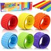 Jovicos Fidget Toys - 6 bracciali con sensore, in silicone, per bambini, antistress, per ADHD, antistress, autismo, antistress per bambini a partire dai 3 anni e adulti