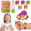WENAUANG 22 Pezzi Fidget Toys, Anelli Sensoriali Fidget in Silicone Anti Stress, Anelli, bracciali e collane fai da te, Ring Toys con Texture Diverse per Calmare l'Ansia Finger Antistress