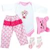 ZIYIUI Vestiti per Bambole Reborn 55 cm,per New Born Baby Doll 50-55 cm 19-22 pollici Abitini in Cotone Carina per Bambolotti