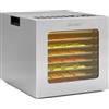 FANTASK Disidratatore in acciaio inox, 850 W, disidratatore alimentare con 8 scomparti, disidratatore con timer da 48 H e regolatore di temperatura da 35 ℃-75 ℃, disidratatore per alimenti, carne