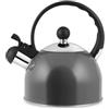 H&H Bollitore con Fischio, Acciaio Inox, Antracite, 1,5Lt, Induzione
