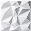 Art3d Pannelli a Muro 3D Diamante Bianco Opaco | 33 Pezzi, PVC Rigido, 2,97 m², 30 x 30 cm | Impermeabile, Termoresistente | Ideale per Soggiorno, TV, Gaming e Ufficio