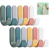 Zerabidpro 12 pezzi di gancio appendiabiti appendiabiti, Senza Foratura, Impermeabili, Adesivi Forti, per Bagno, Cucina, Ufficio e Camera dei Bambini