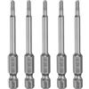 QUARKZMAN 5pz H2,5 Chiavi a Brugola per Punte da Trapano 2,5mm Punte Metriche Piane 1/4 Attacco Esagonale 65mm (2,56) Punta Cacciavite Esagonali Magnetico Lungo Industriale per Viti