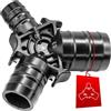BOOPARTS - Calibratore Svasatore Multistrato Ø40-50-63 mm | Utensile 3 in 1 per Calibratura, Sbavatura e Svasatura di Tubi Multistrato, PER e PEX | Prima della Pressatura