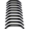 Qrity 10 Pezzi Maniglie per Mobili da Cucina Nero, Maneggiare a Barra Lega di Alluminio Massiccio, Distanza Fori 288mm, per Armadio, Cassetti, Porte