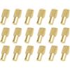 Ymhapp 40 perni dorati per mensole, supporti per scaffali, a forma di cucchiaio, in metallo, per armadi, librerie (5 mm)