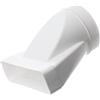 EUROPLAST Riduttore per condotto di scarico lungo 220 x 55 mm/Ø 125 mm