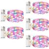 btfarm 5 Pezzi Lucine Led Decorative Batteria con Timer, 2M 20 LED Luci Natale Impermeabile Mini Filo Batteria per Interni, Esterni, Feste, Halloween, Colorato