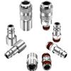 YOTOO 8pcs 1/4 BSP Euro Air Raccordo Air Line Connettori Metallo Rapido Accoppiatore Aria e Plug Set