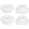 QUARKZMAN 4 Pezzi Occhielli in Gomma 24mm Foro di Perforazione, Passacavi Guarnizione 15mm ID Gommini Passacavo Scrivania Bianco Siliconica per Tappo Organizzare Filo Cablaggio Casa Auto