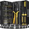 DxCRIMP Kit di Pinza Crimpatrice Micro-Fit 3,0 mm — Set di Crimpatura, Alloggiamenti e Terminali 2-20 poli (30-20 AWG/0,05-0,5 mm²) con Pinza a Cricchetto ed Estrattore; per PC/PSU, Stampa 3D