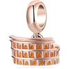 LES FOLIES DI PAOLA GRIECO Charm stile Colosseo Roma Anfiteatro Flavio Monumento ciondolo pendente in argento 925 - Les Folies per Pandora