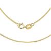 CARISSIMA Collana da Donna in Oro Giallo 9 ct, Catena Groumette a Taglio Diamante da 1 mm, Lunghezza 46 cm