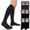 LEON D'ORO Calze Uomo Cotone Lunghe 6 Paia calze uomo tinta unita calze Made in Italy (ASS, 40/45)