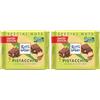 RITTER SPORT Pistacchio, Tavoletta di Cioccolato al Latte con Pistacchi Tostati e Salati, Cacao 100% Certificato Sostenibile, 100g (Confezione da 2)