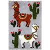 Orchidea - Kit tappeto con gancio a scrocco - alpaca - tela stampata - 4,5 count - per adulti - 4103