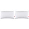 Gabel Nottetempo Guanciale in Piuma Comfort, Cotone-Piuma D'Oca, Bianco, 80x50x14 cm (Confezione da 2)