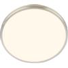 BRILONER - Lampada da soffitto a LED con paralume decorativo, luce bianca calda, 10,5 W, 1200 lm, lampada a LED, lampada da soffitto, lampada da soggiorno, lampada da cucina, 24 x 6 cm, nichel opaco
