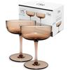 Villeroy & Boch like. by Villeroy & Boch - Like Clay coppa da spumante - coppetta da dessert set da 2 pz., vetro colorato marrone, capacità 100ml