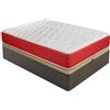 Duérmete Online Pack Materasso viscoelastico reversibile + letto in legno apribile ad alta capacità, 105 x 190