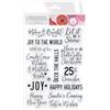 Tonic Studios A Candy Cane Christmas - Timbri Trasparenti in Silicone 14 pz - Set A5 - Scrapbooking, Timbrazione & Card Making - per Craft, Blocco Acrilico e Piattaforma per Timbrare