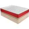 Duérmete Online Pack Materasso viscoelastico reversibile + letto in legno apribile ad alta capacità, 150 x 190
