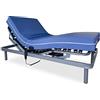 DUÉRMETE ONLINE Pack Letto Elettrico Articolato Rinforzato Ergomedic Pro + Materasso Sanivisco Viscoelastico, Legno, Grigio Antracite, 105 x 190